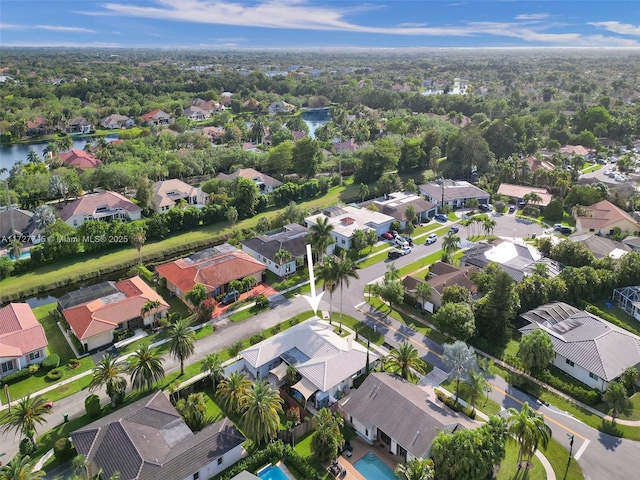 580 Eastwood Ln, Weston, FL 33326 - bird's eye view with a residential view and a water view