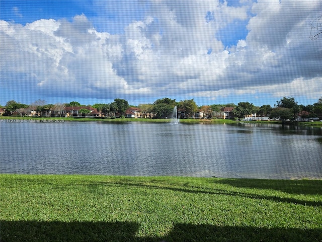 view of water feature