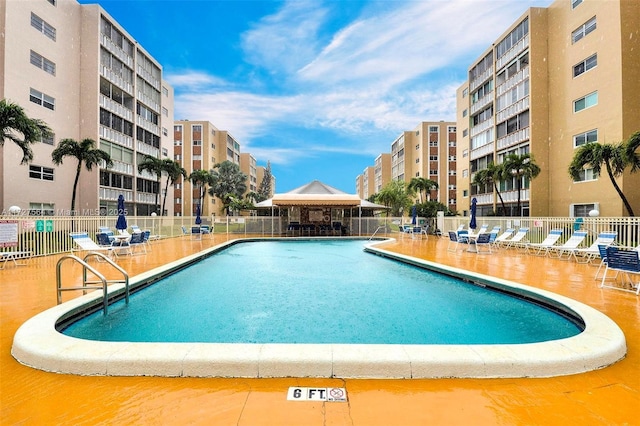 view of pool with a patio