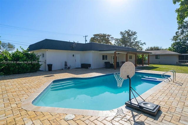 view of pool with a patio area