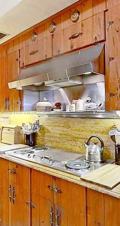 kitchen featuring stainless steel gas stovetop