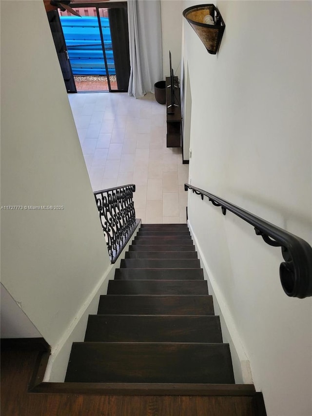 view of stairs