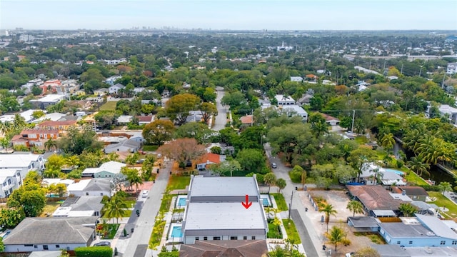 birds eye view of property featuring a residential view