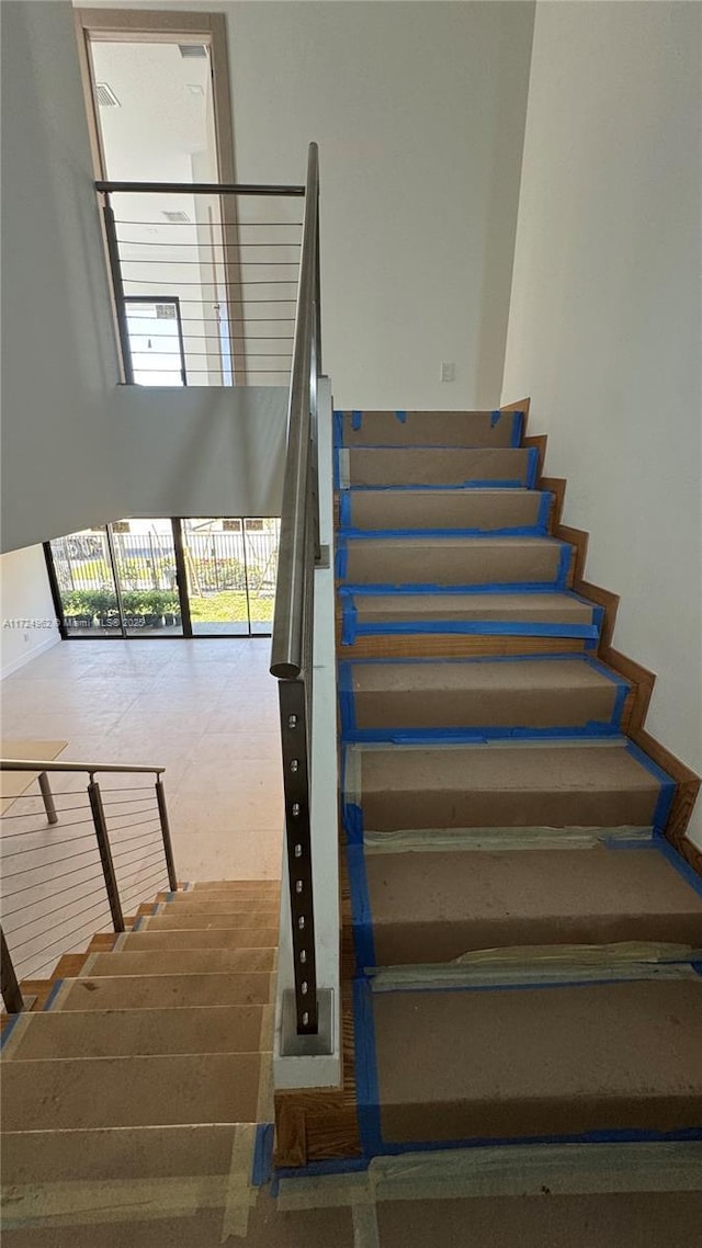 view of staircase