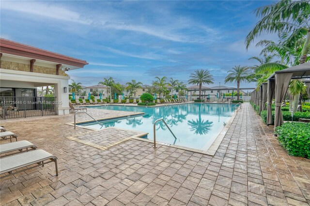 view of pool with a patio