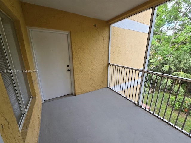 view of balcony