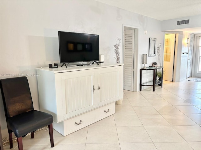 view of tiled living room