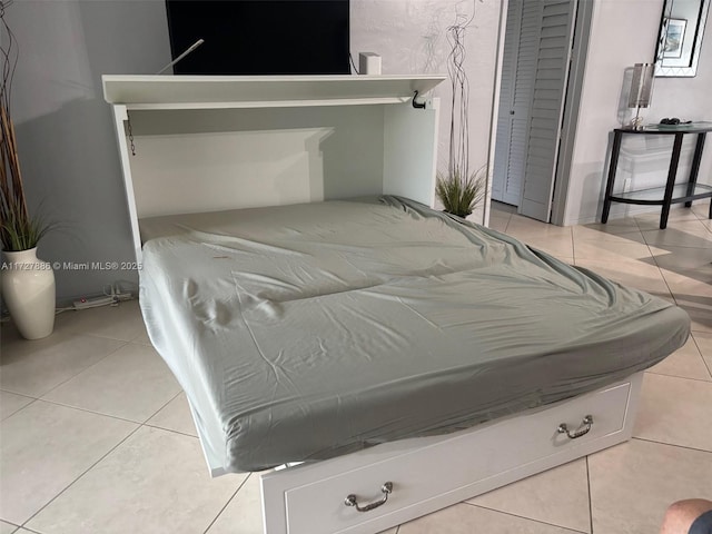 view of tiled bedroom