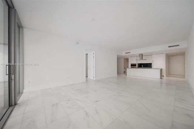 view of unfurnished living room