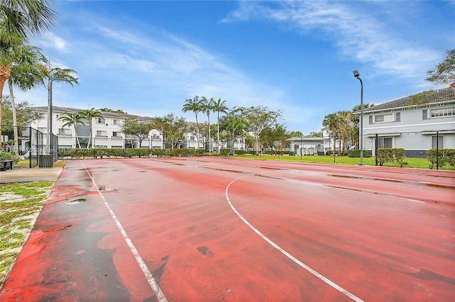 view of basketball court