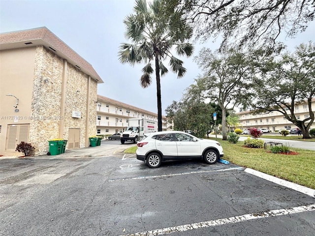 view of parking / parking lot