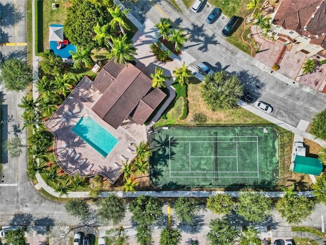 birds eye view of property