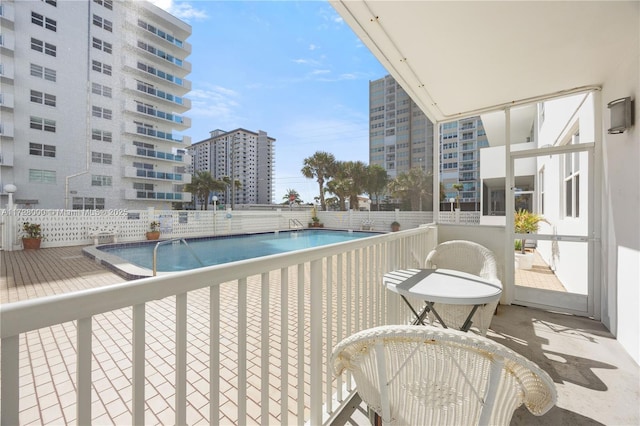 balcony featuring a patio