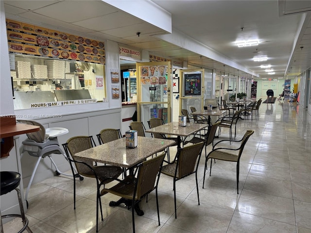 view of dining room