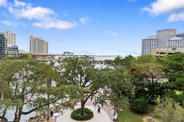 view of water feature