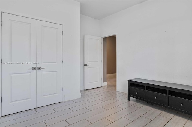 bedroom with a closet