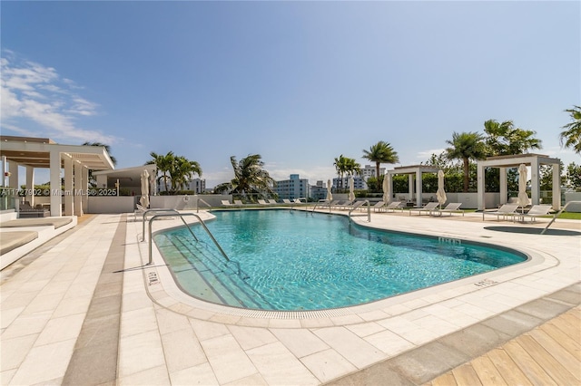 10 Venetian Way Unit 1903, Miami Beach, FL 33139 - community pool with a patio area and a pergola