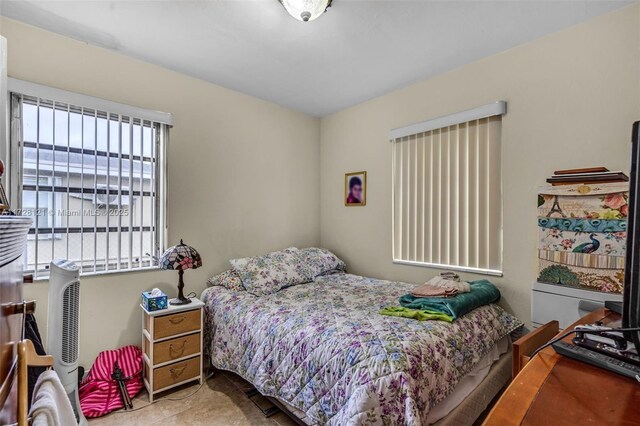 view of tiled living room