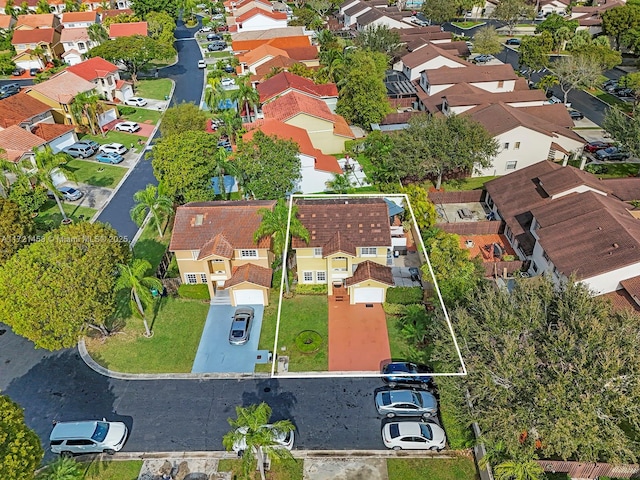 birds eye view of property