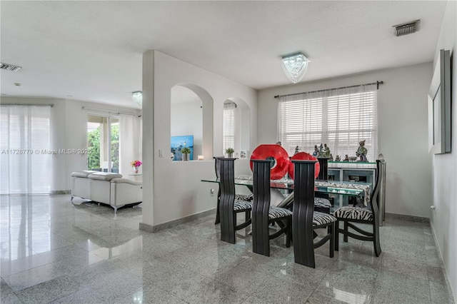 view of dining area