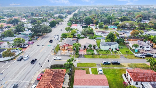 drone / aerial view with a residential view