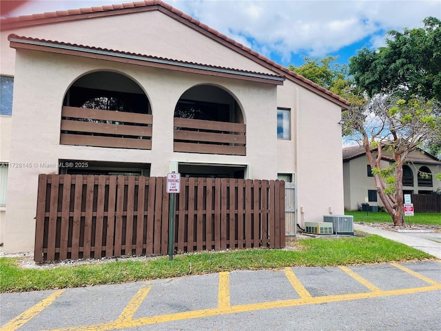 exterior space with central AC unit