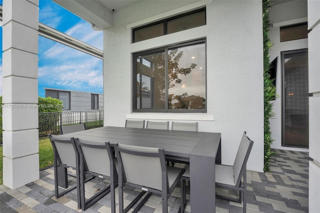 view of patio / terrace with outdoor dining space