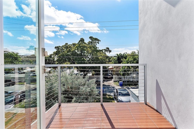 view of balcony