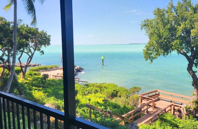 view of water feature