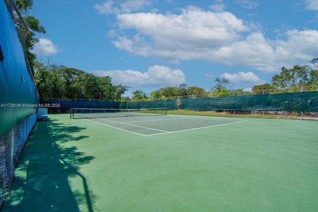 view of sport court