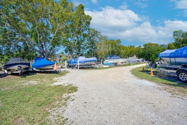 view of parking / parking lot