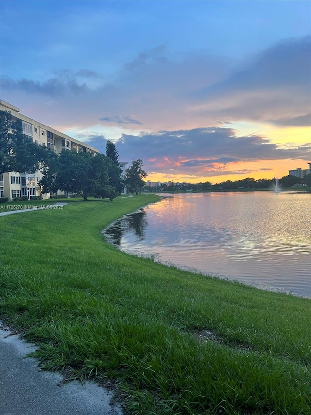 property view of water