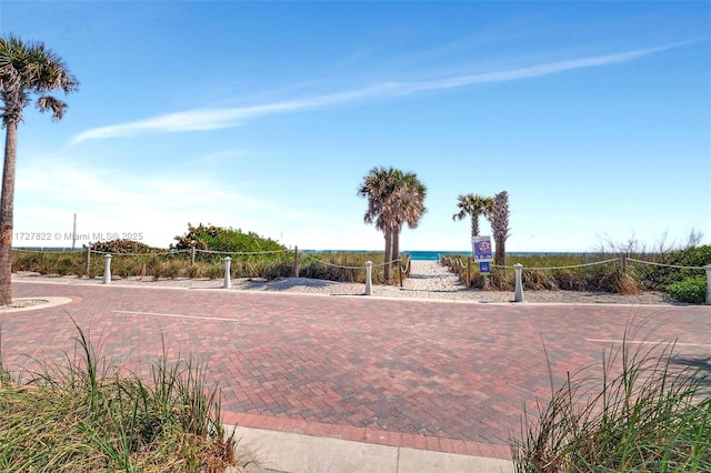 view of home's community with volleyball court