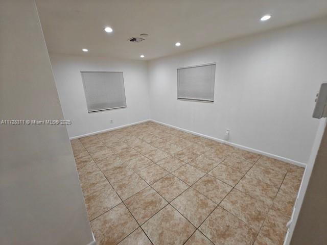 view of tiled empty room