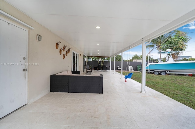 view of patio / terrace with outdoor lounge area