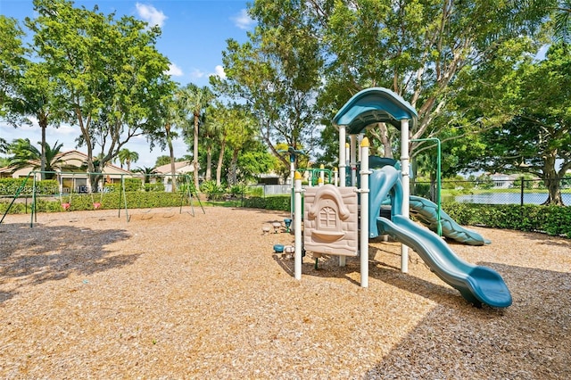 view of play area