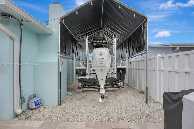 exterior space featuring grilling area