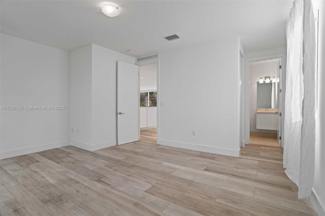 interior space featuring light hardwood / wood-style flooring