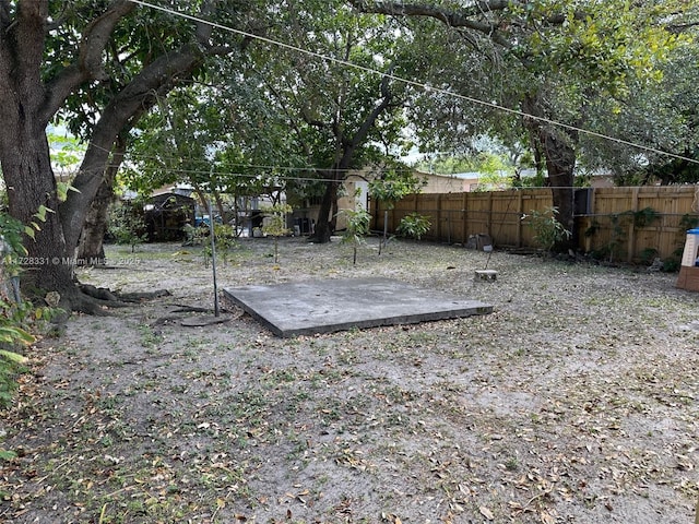 view of yard featuring a patio