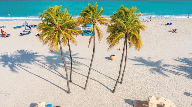 water view with a beach view