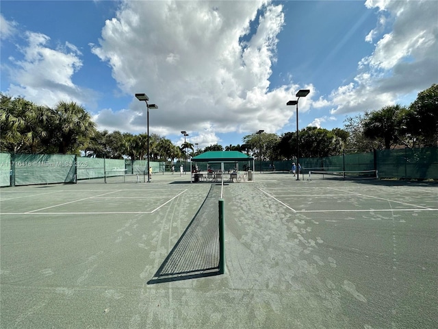 view of sport court