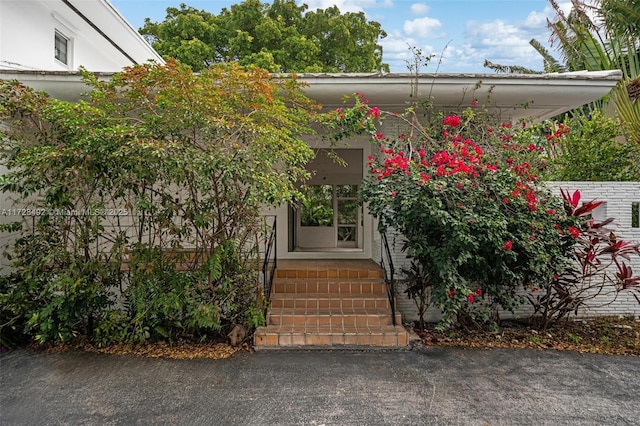 view of entrance to property