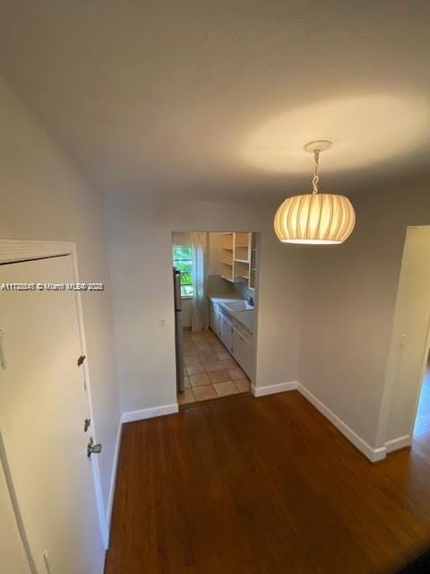 kitchen featuring light hardwood / wood-style flooring