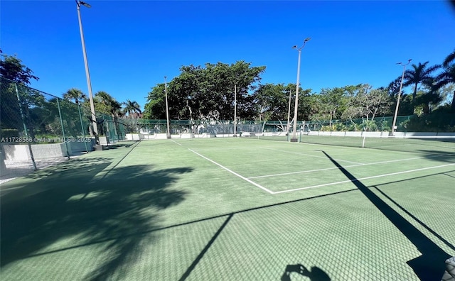 view of tennis court