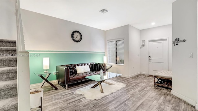 interior space featuring light hardwood / wood-style flooring