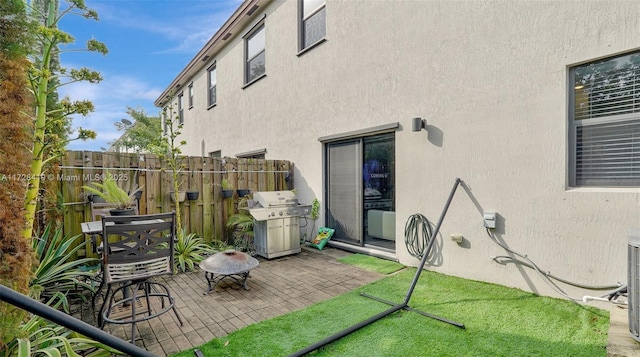 view of patio / terrace with grilling area