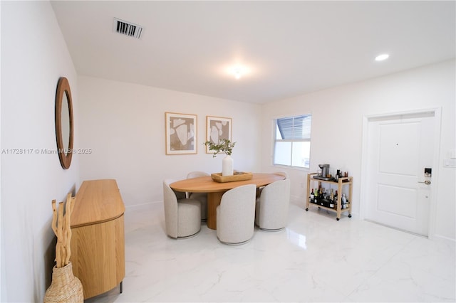 view of dining room