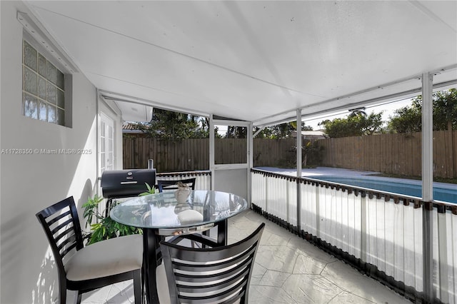 view of sunroom / solarium