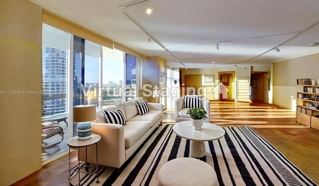 3600 Mystic Pointe Unit 1801, Aventura, FL 33180 - living area with rail lighting