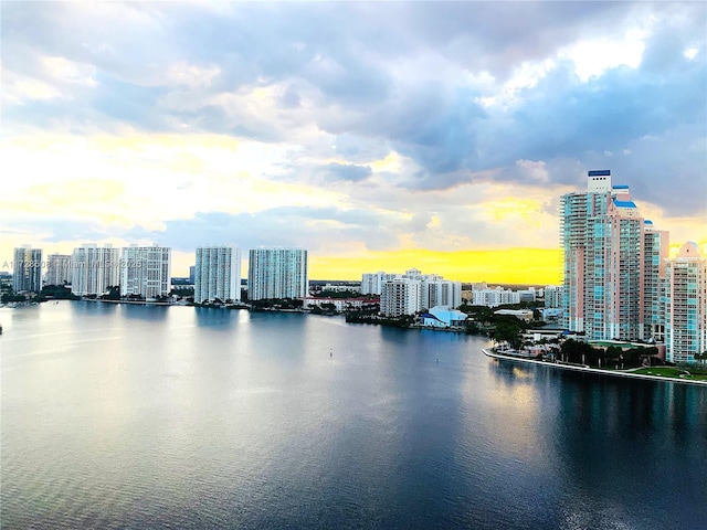 3600 Mystic Pointe Unit 1801, Aventura, FL 33180 - water view with city skyline
